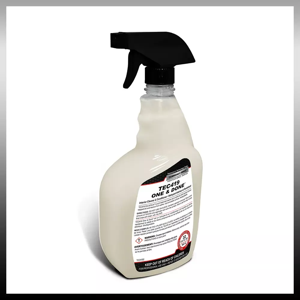 TECHNICIANS CHOICE – TEC419 One and Done Interior Cleaner & Conditioner (32oz RTU)