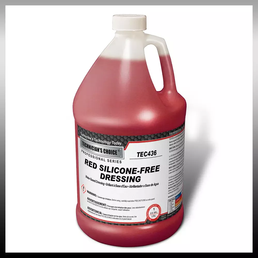 Technicians Choice | Tec436 Red Silicone-Free Dressing | Body Shop Safe Dressing