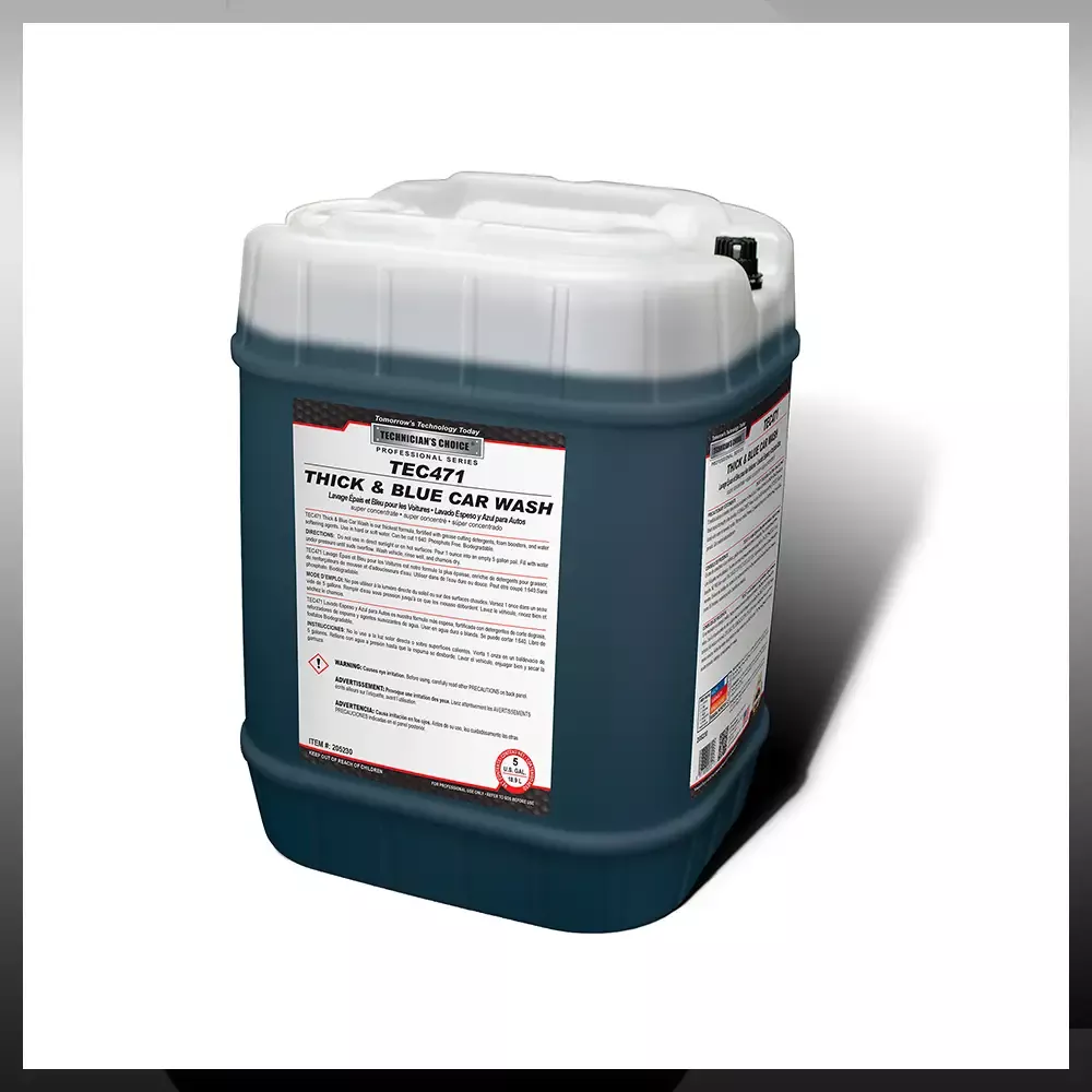TECHNICIANS CHOICE – TEC47105 Thick N Blue – Car Wash Soap (5 Gallon)