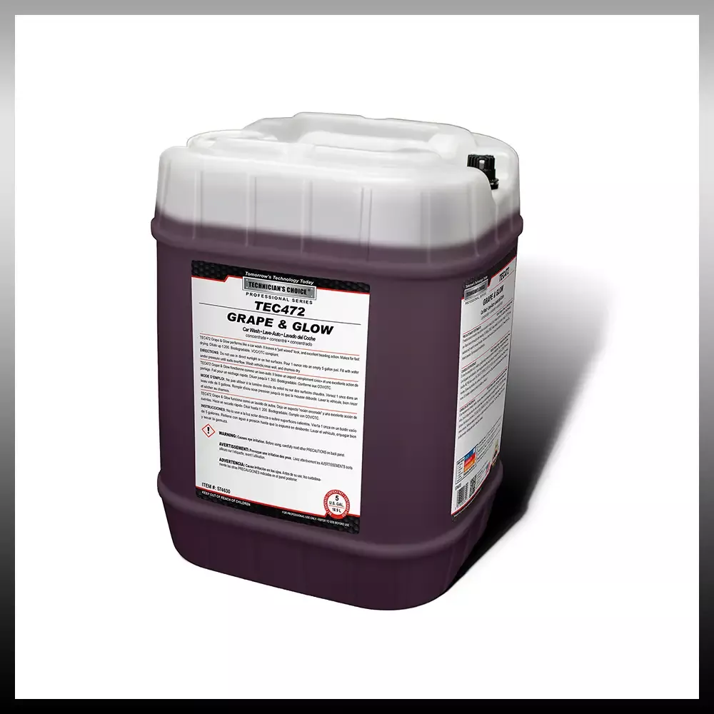 TECHNICIANS CHOICE – TEC472PL Grape N Glow – Car Wash Soap (5 Gallon)