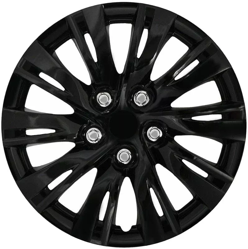 Toyota Camry Style 15" Gloss Black Replacement Hubcaps 1037-15BLK