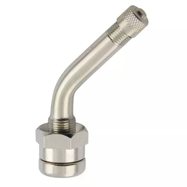 TR543C - Clamp-In Truck Tire Valve - 45° Bend - 100pk
