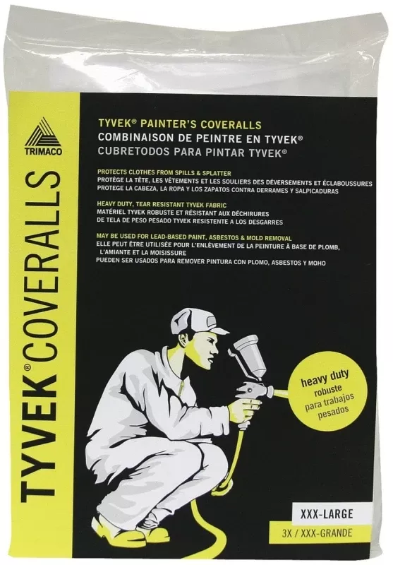 Tyvek 3X-Large White Painter's Coveralls 3XL 1 Pk