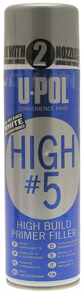 U-Pol HIGH #5 Ready to Use 1K High Build Primer, White/Gray/Beige