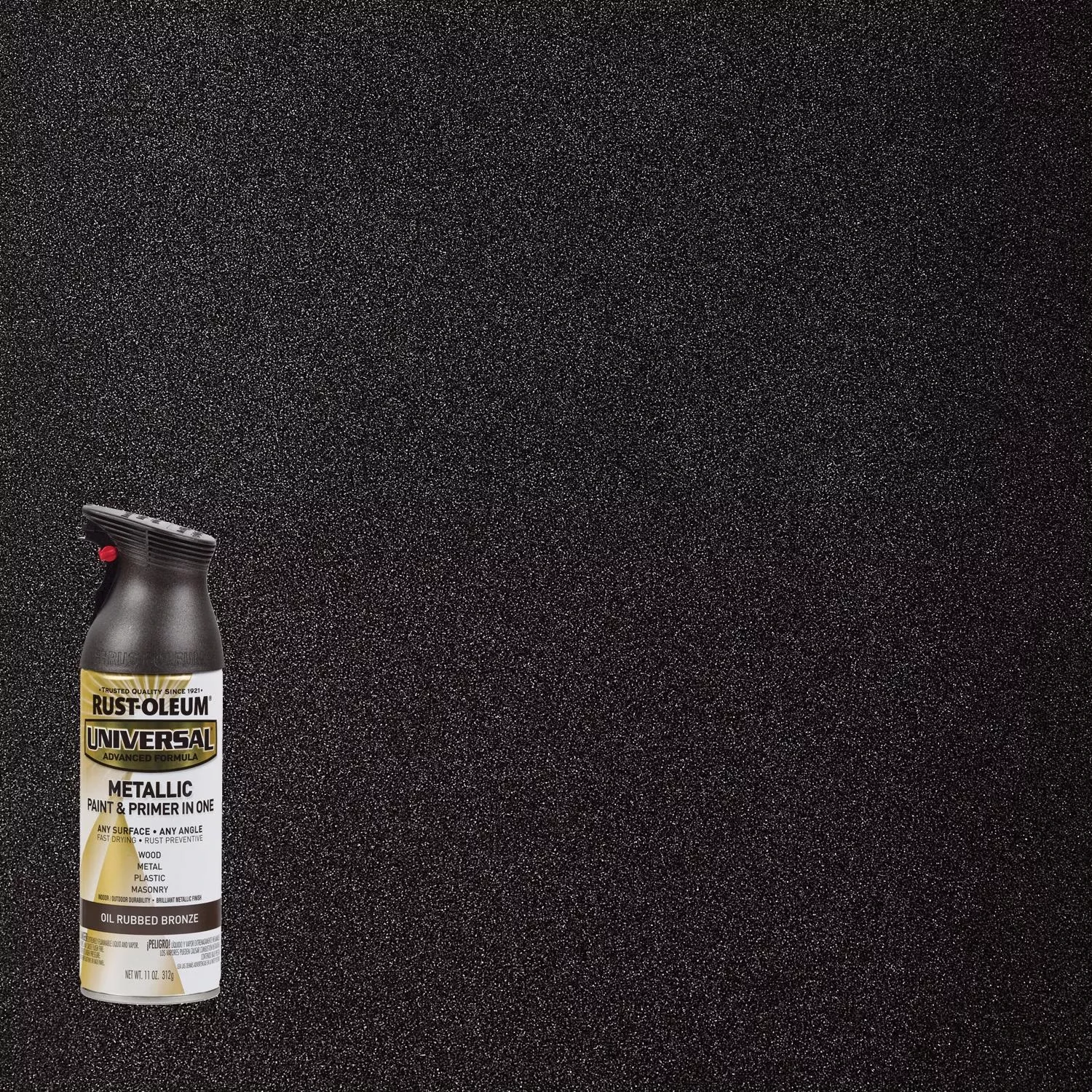 Universal Paint & Primer Metallic Spray Paint, Oil-Rubbed Bronze, 11-oz.