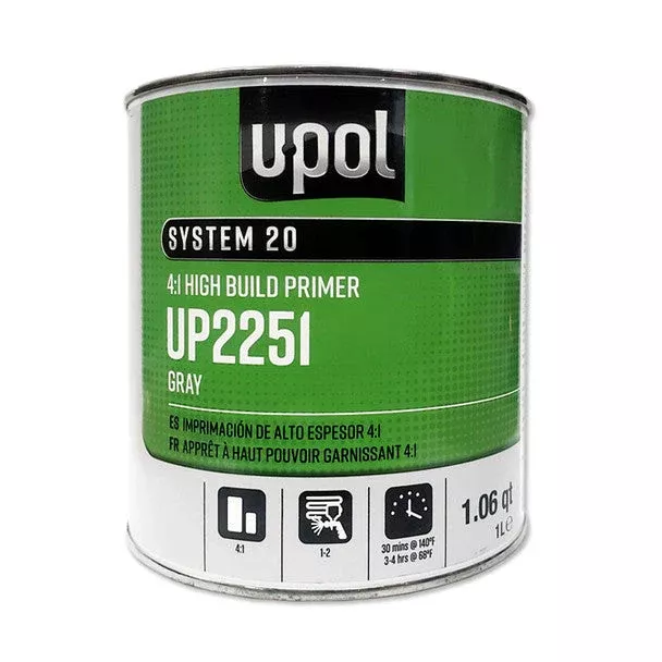 Upol 2251 System 20 4:1 High Build Primer Gray - 1 Liter