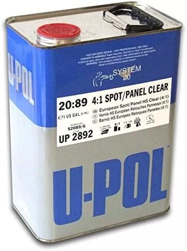 Upol 2892 Clear System 20(20:89) 4:1 Ratio Spot/Panel Urethane Coat - 1 Gallon