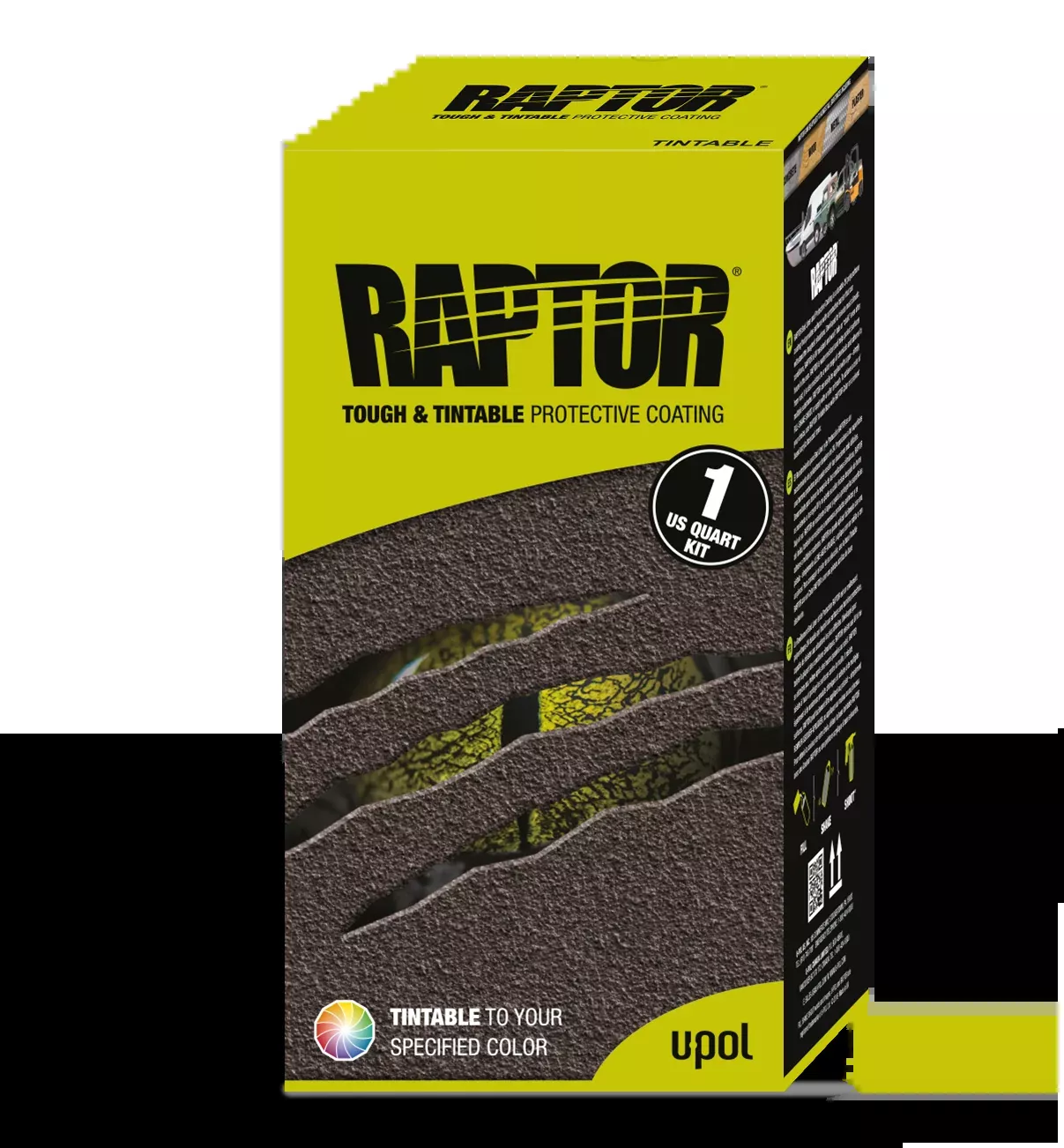 Upol 4804 2.6 VOC Raptor Tintable Kit, 1 Liter Spray Bottle