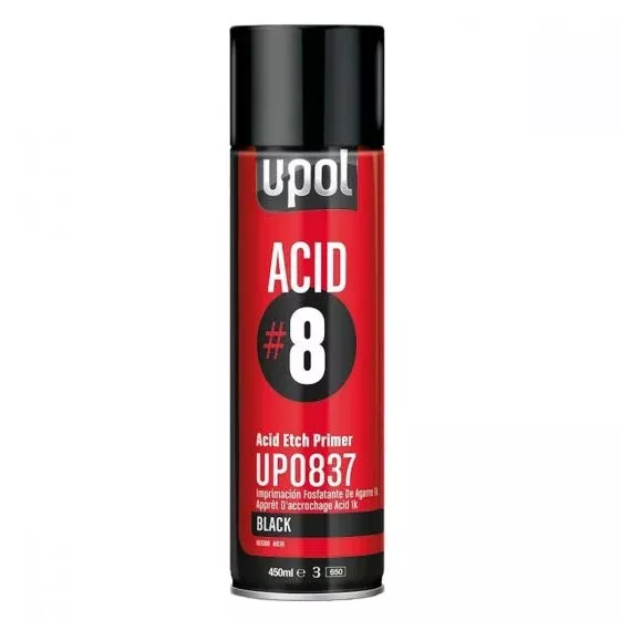 Upol 837 Acid #8 Black Etch Primer Aerosol