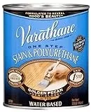 Varathane 239580h Water Based Stain & Polyurethane, Quart, Golden Pecan