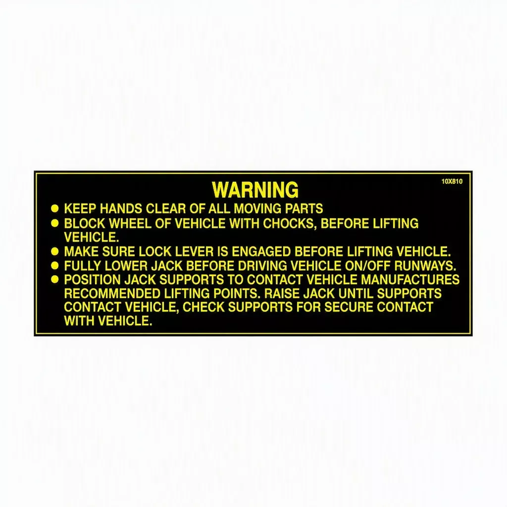 Warning Statements Decal | Any (BH-7077-61H)