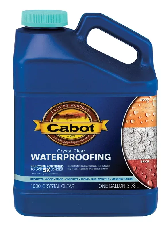Waterproofing Silicone Sealer, Crystal Clear, 1-Gallon