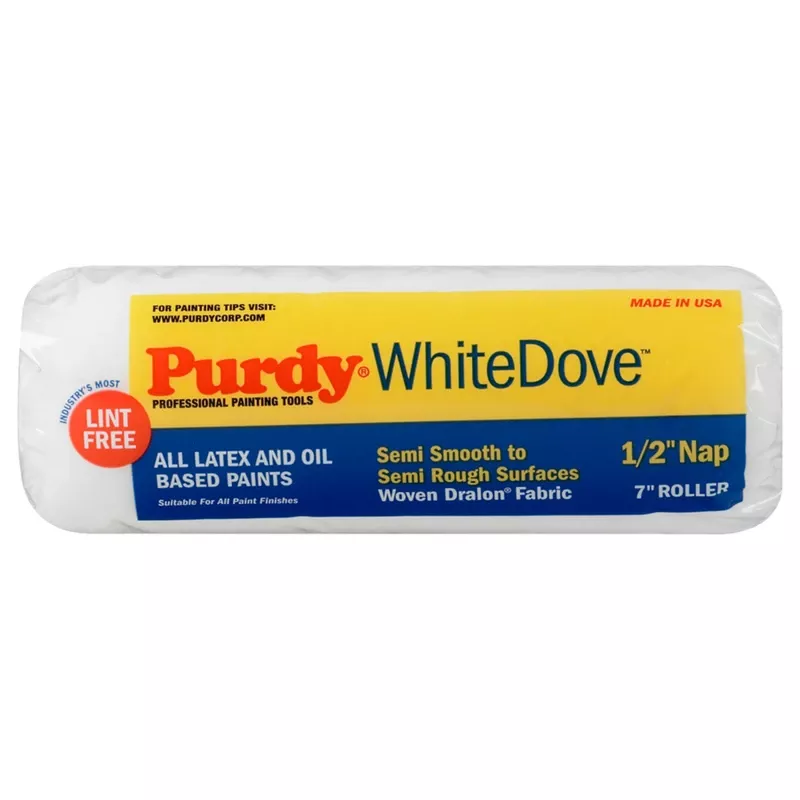 White Dove 7-in Standard Woven Synthetic Blend Paint Roller Cover
