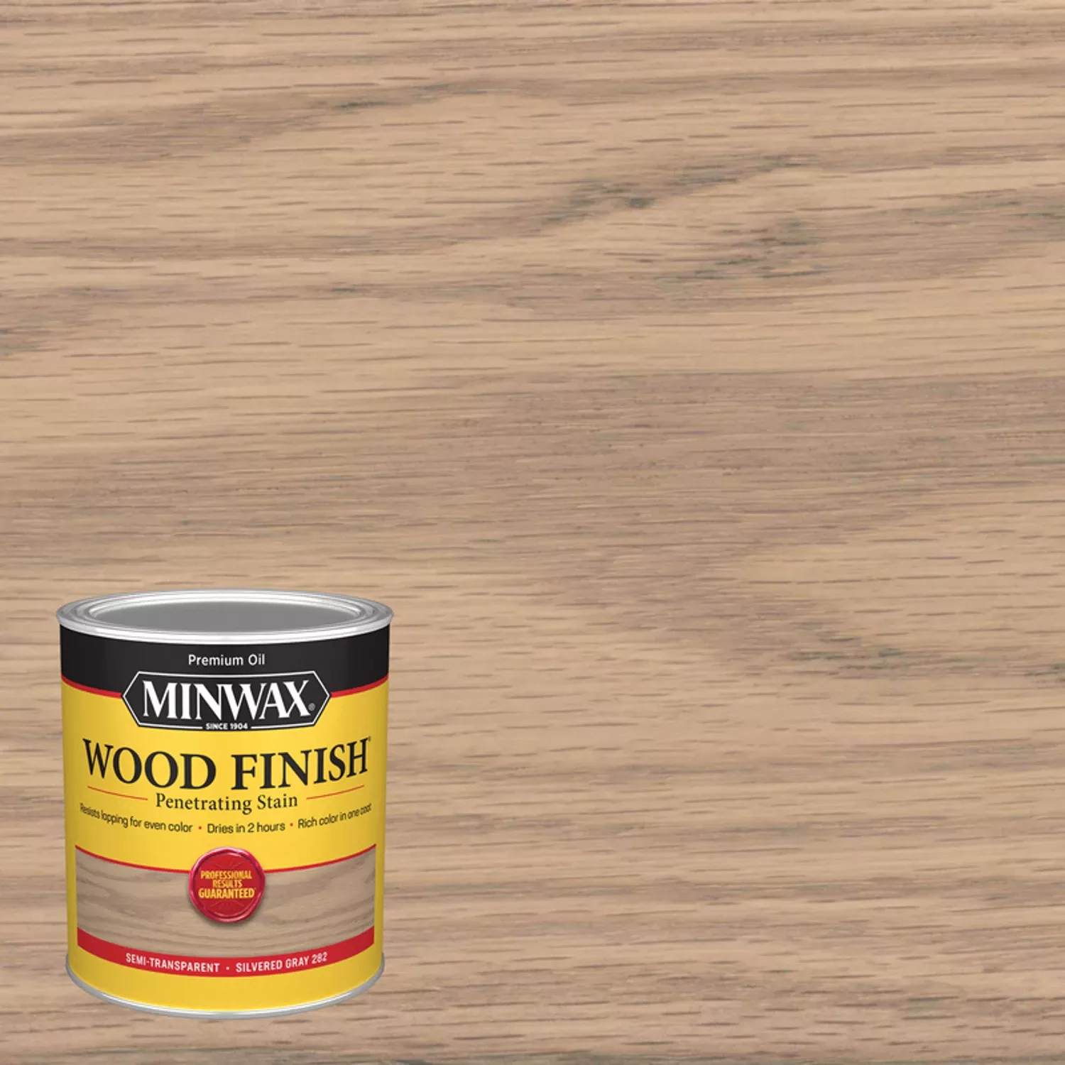 Wood Finish, Interior Stain, Silvered Gray, 1-Qt.