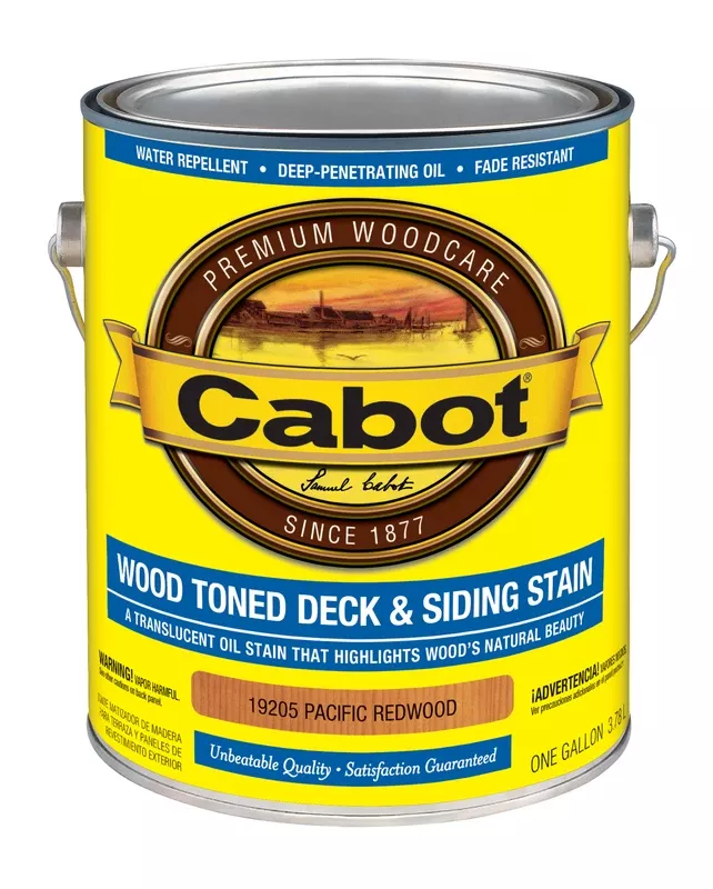 Wood Toned Deck & Siding Stain, Pacific Redwood, VOC, Gallon