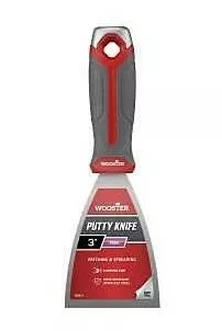 Wooster 3‑Inch Stainless Steel Putty Knife With Soft‑Grip Ergonomic Handle