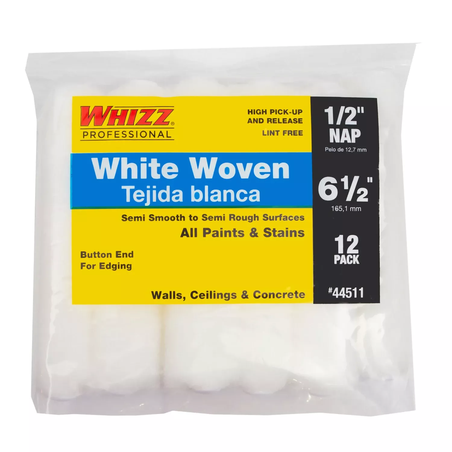 Woven 1/2 In. X 6.5 In. W Mini Paint Roller Cover 44511 (Pack Of 12 )