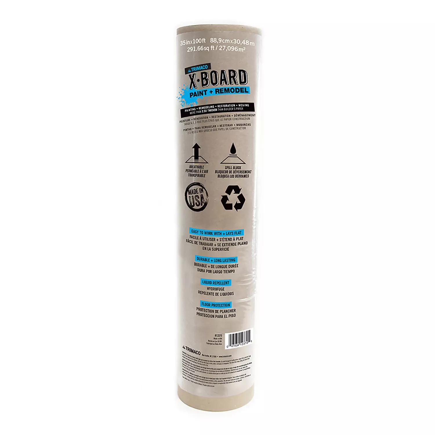 X Board Surface Protector, 35 X 100-In.