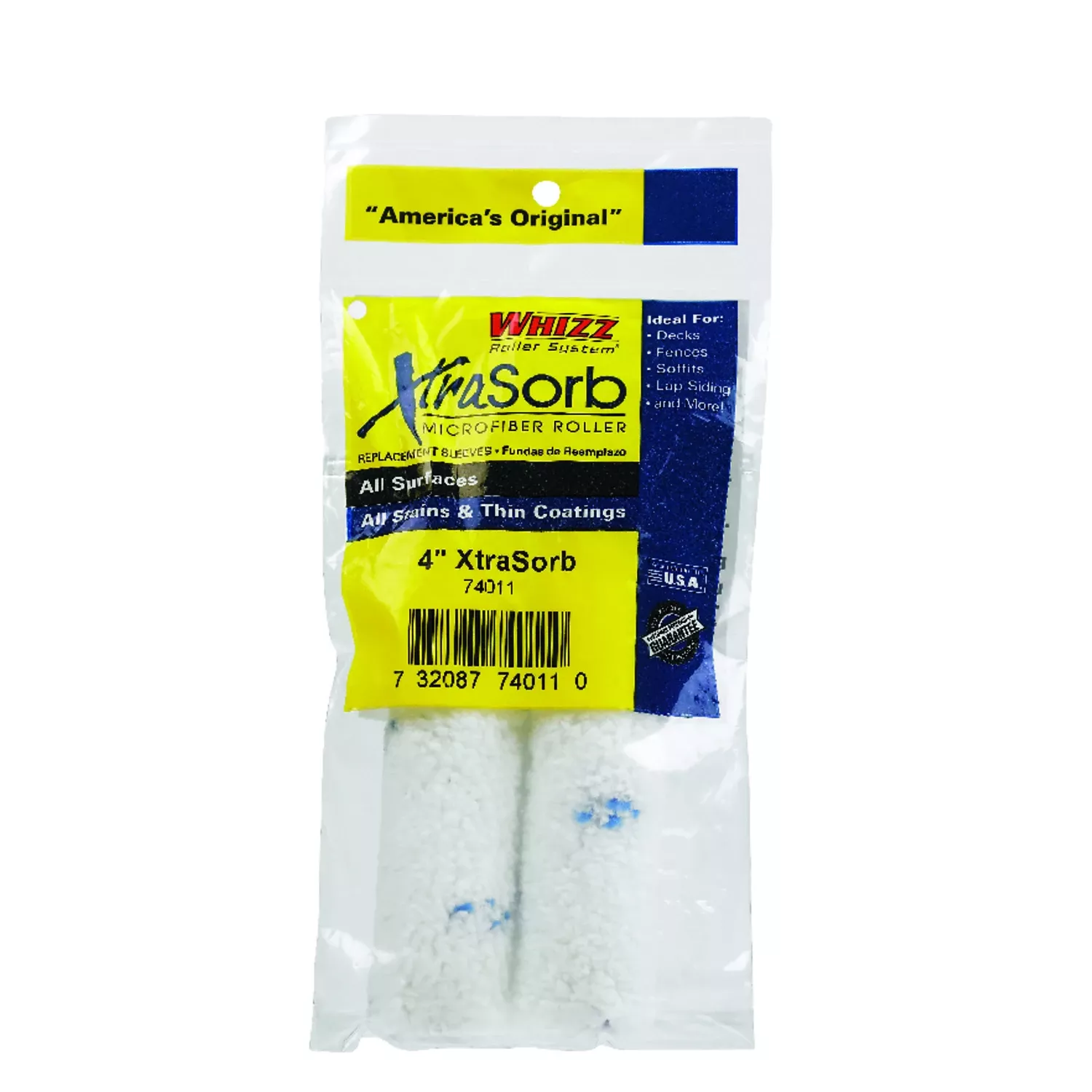 XtraSorb Microfiber 3/8 In. X 4 In. W Mini Paint Roller Cover For Smoothy To Semi Smooth