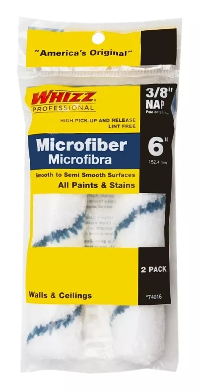 XtraSorb Microfiber 3/8 In. X 6 In. W Trim Paint Roller Cover For All Surfaces 2 Pk