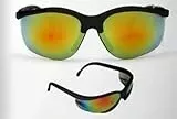 Z-lens Safety Glasses With Fire Red Mirror Lens - Durable And Stylish Protection