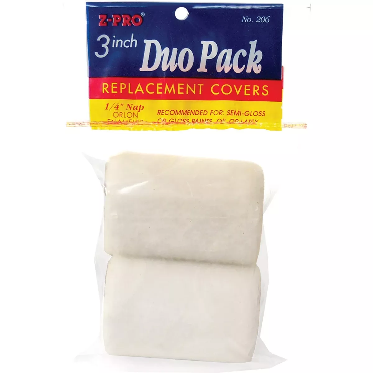 Z-Pro 3 In. X 1/4 In. Orlon Dripless Knit Fabric Roller Cover (2-Pack)