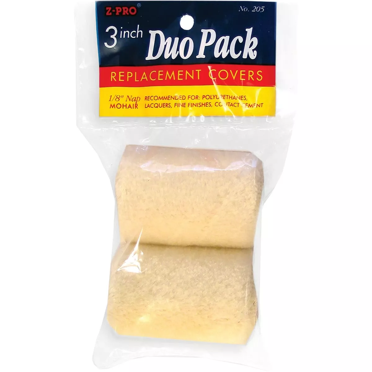 Z-Pro 3 In. X 1/8 In. Mohair Knit Fabric Roller Cover (2-Pack)