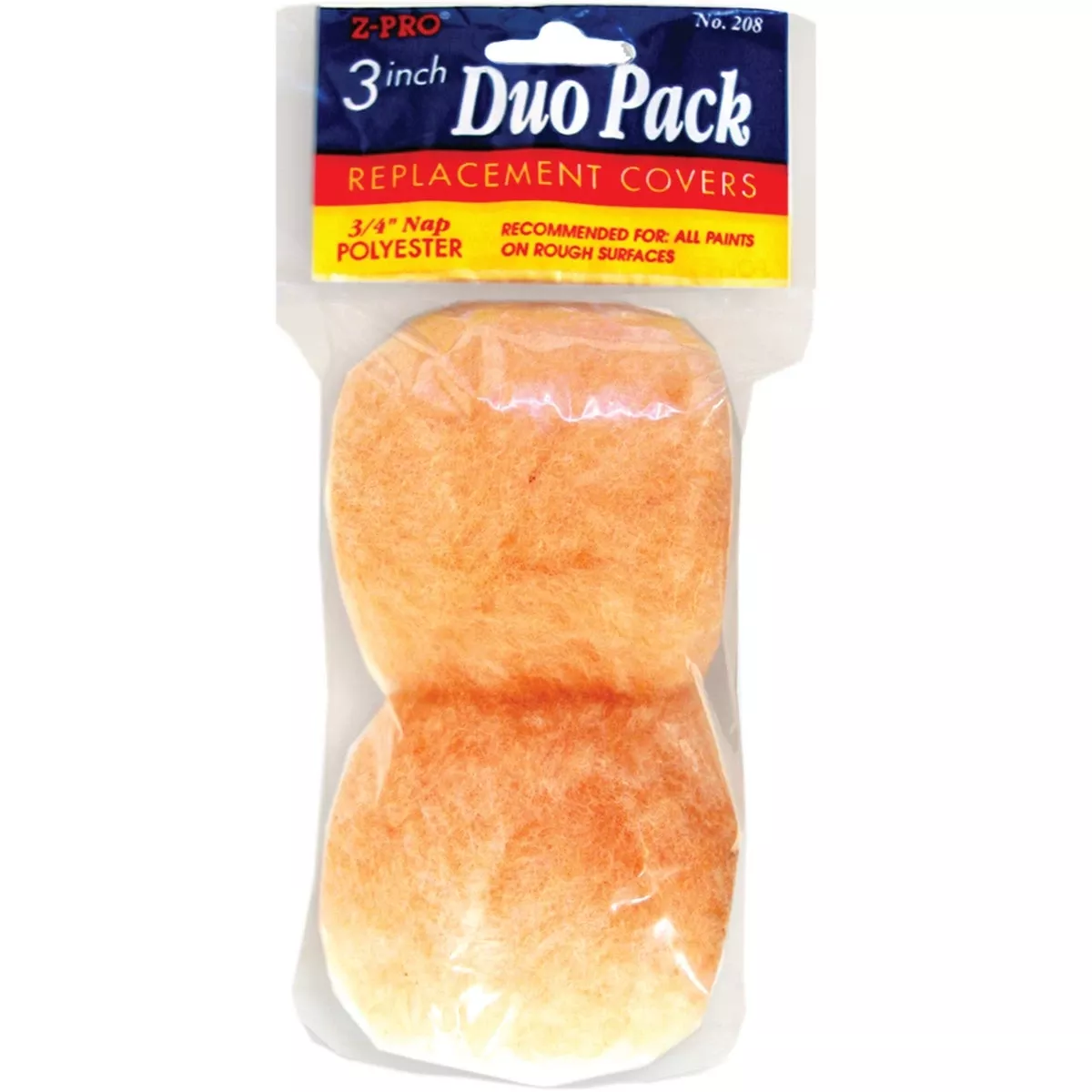 Z-Pro 3 In. X 3/4 In. Polyester Knit Fabric Roller Cover (2-Pack)