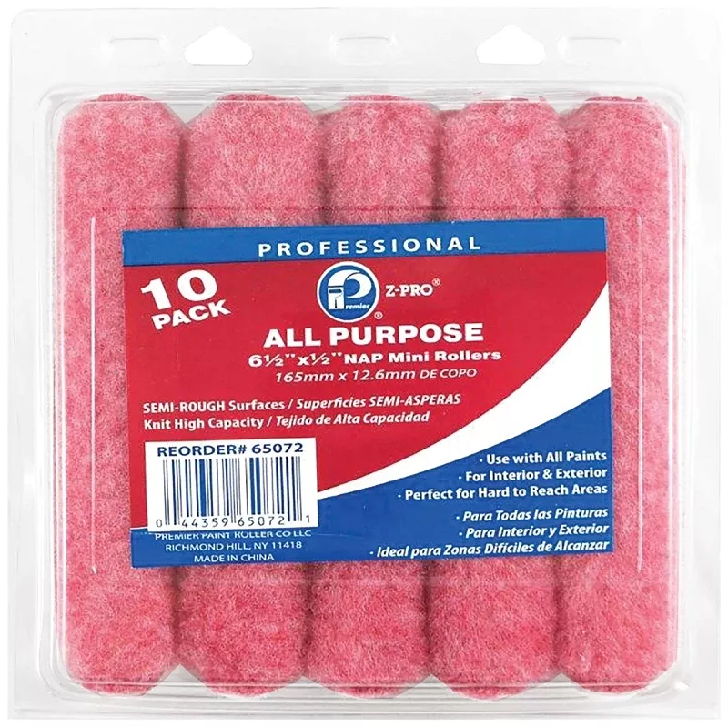 Z-Pro 6-1/2 In. X 1/2 In. Knit Mini Roller Cover (10-Pack)