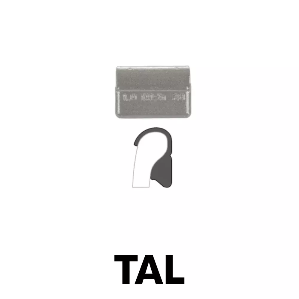 Zinc Clip-On Wheel Weights - TAL Profile - 1 oz - Heavy Duty